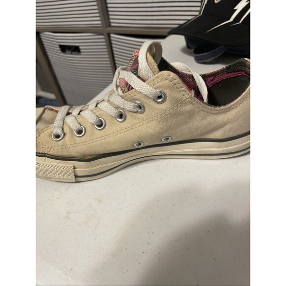 Converse All Star Chuck Taylor Off White Low Tops Size Men’s 8 Women’s 10 - Picture 7 of 16